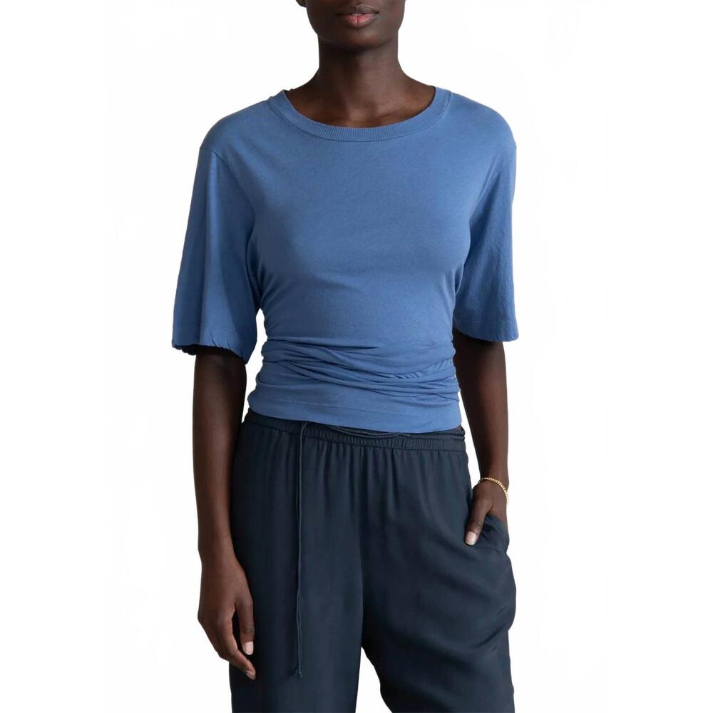 NEW HUMANOID benna jersey top in steel